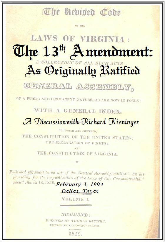 the thirteenth amendment was ratified on december 18 1899